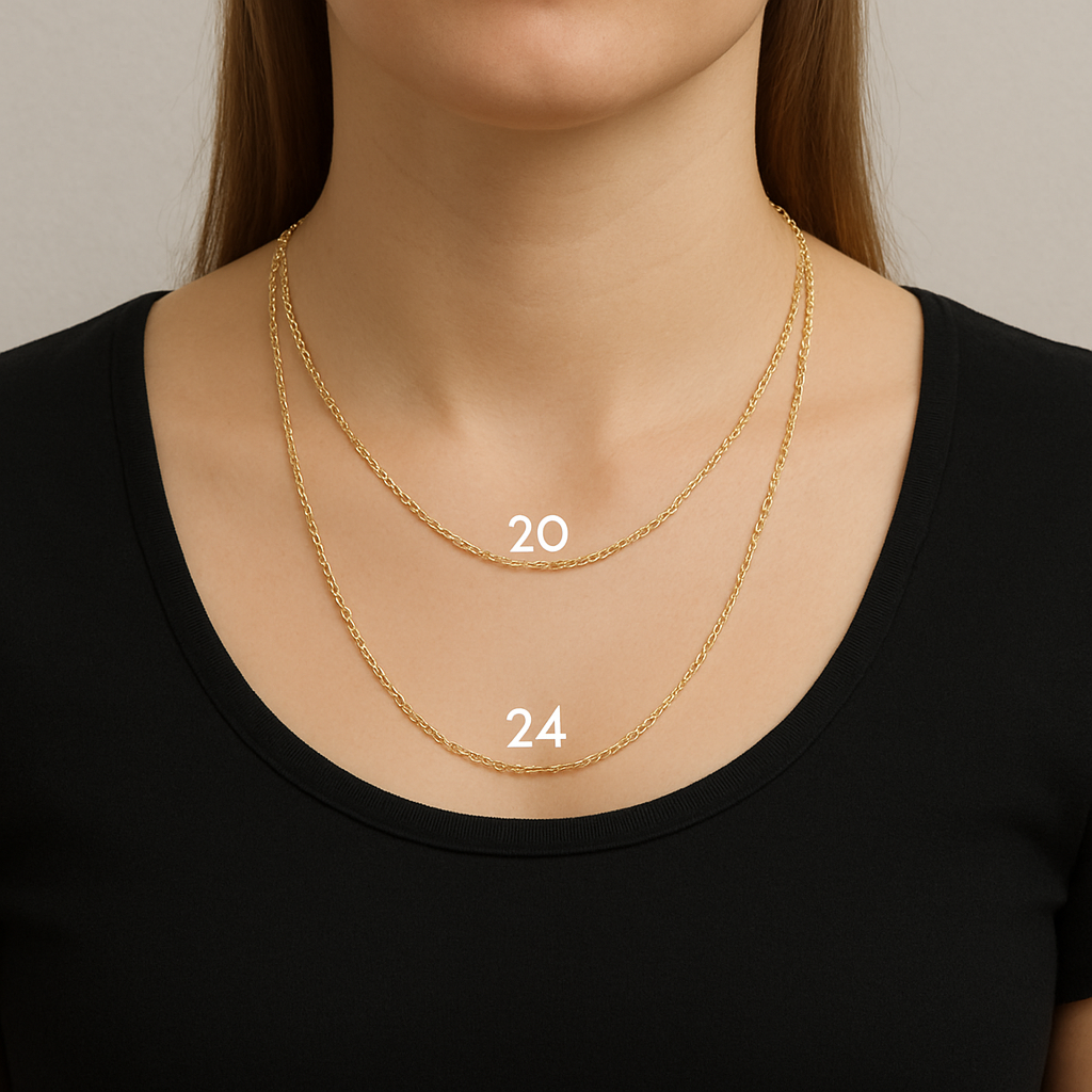 Yellow Gold Cable Chain Necklace – LUIS MORAIS