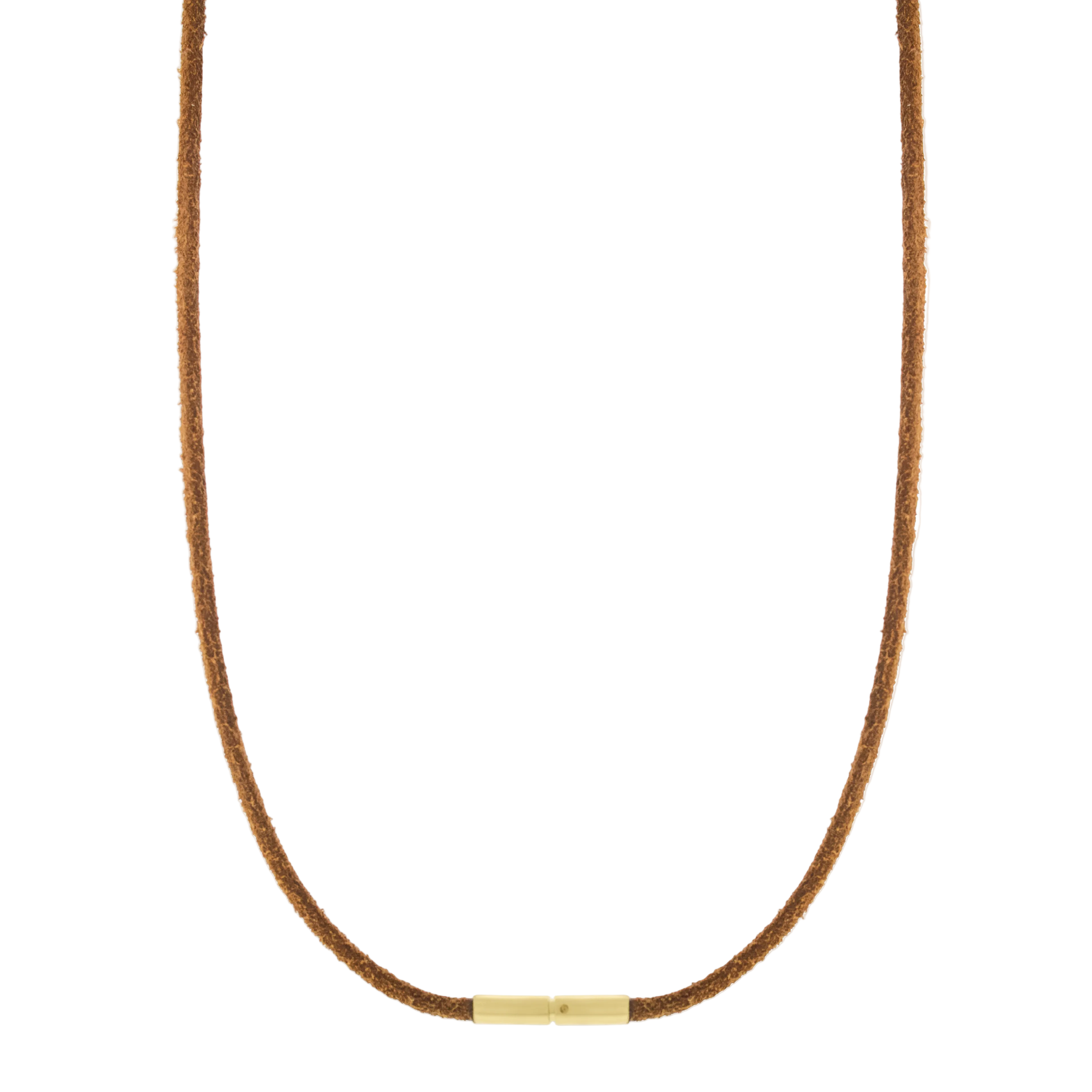 Brown leather cord necklace with Bayonet clasp closure. Wear with your favorite LUIS MORAIS pendant.