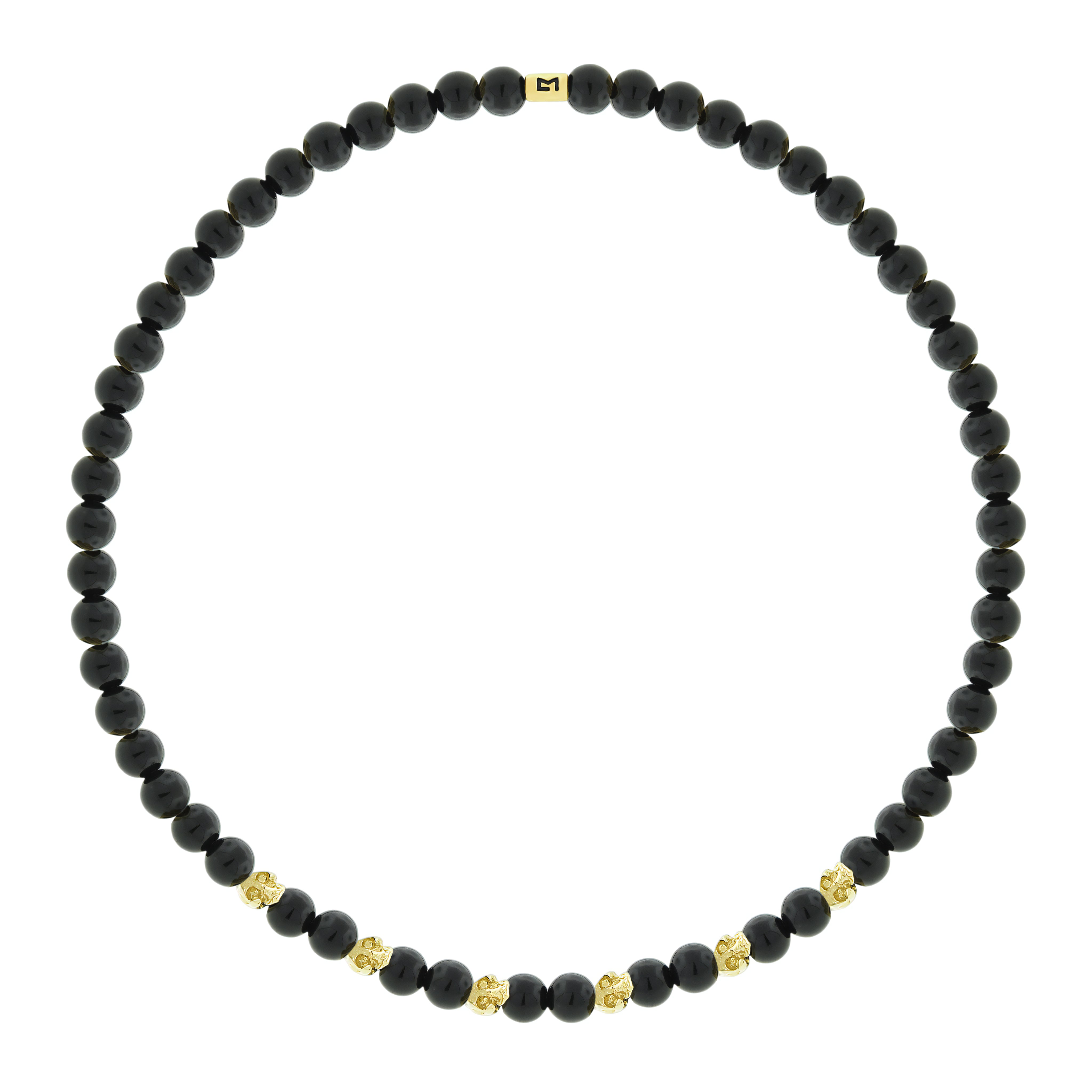 Bracelet en perles Xs Skulls sur ébène