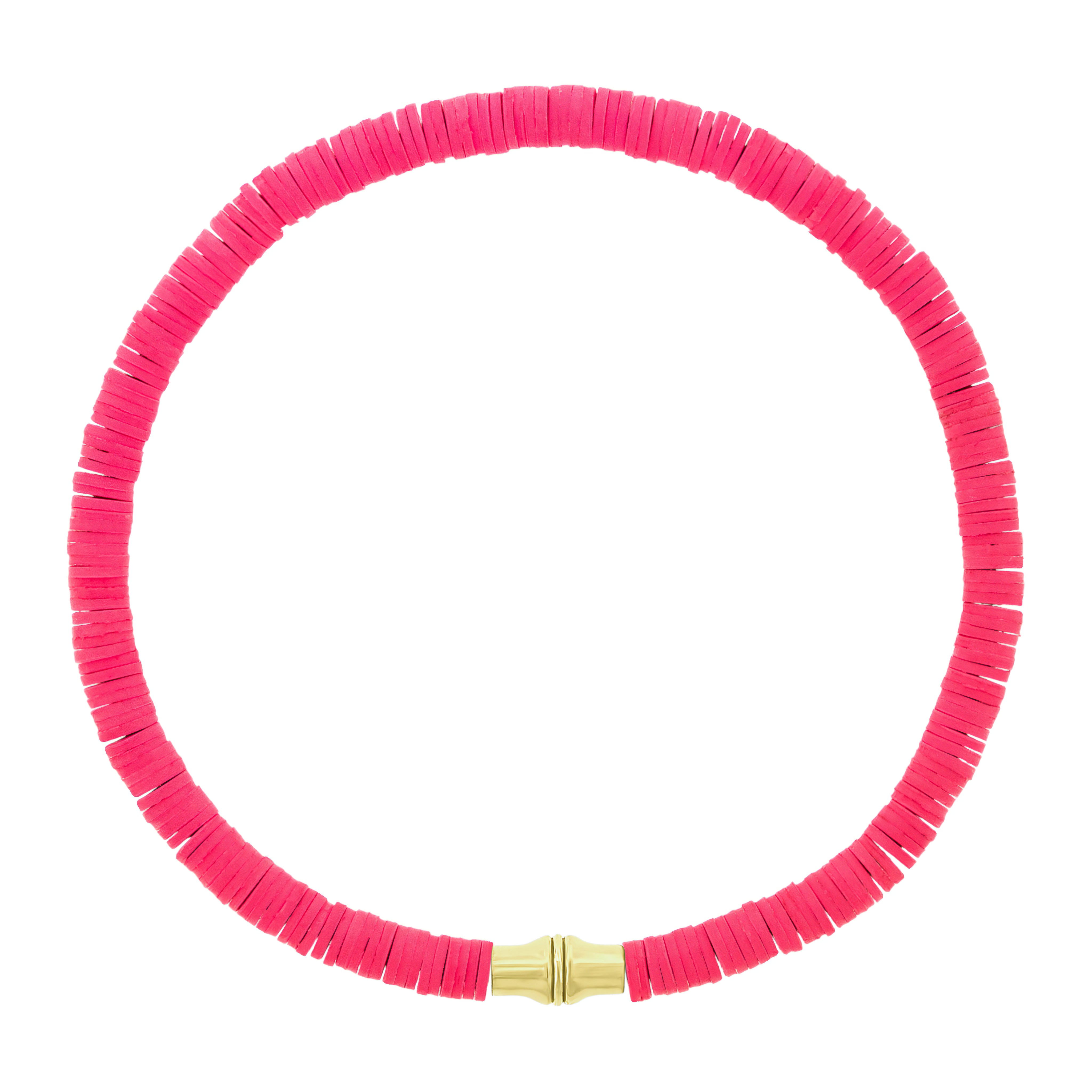 Canister Tube on Pink Vinyl Bead Bracelet