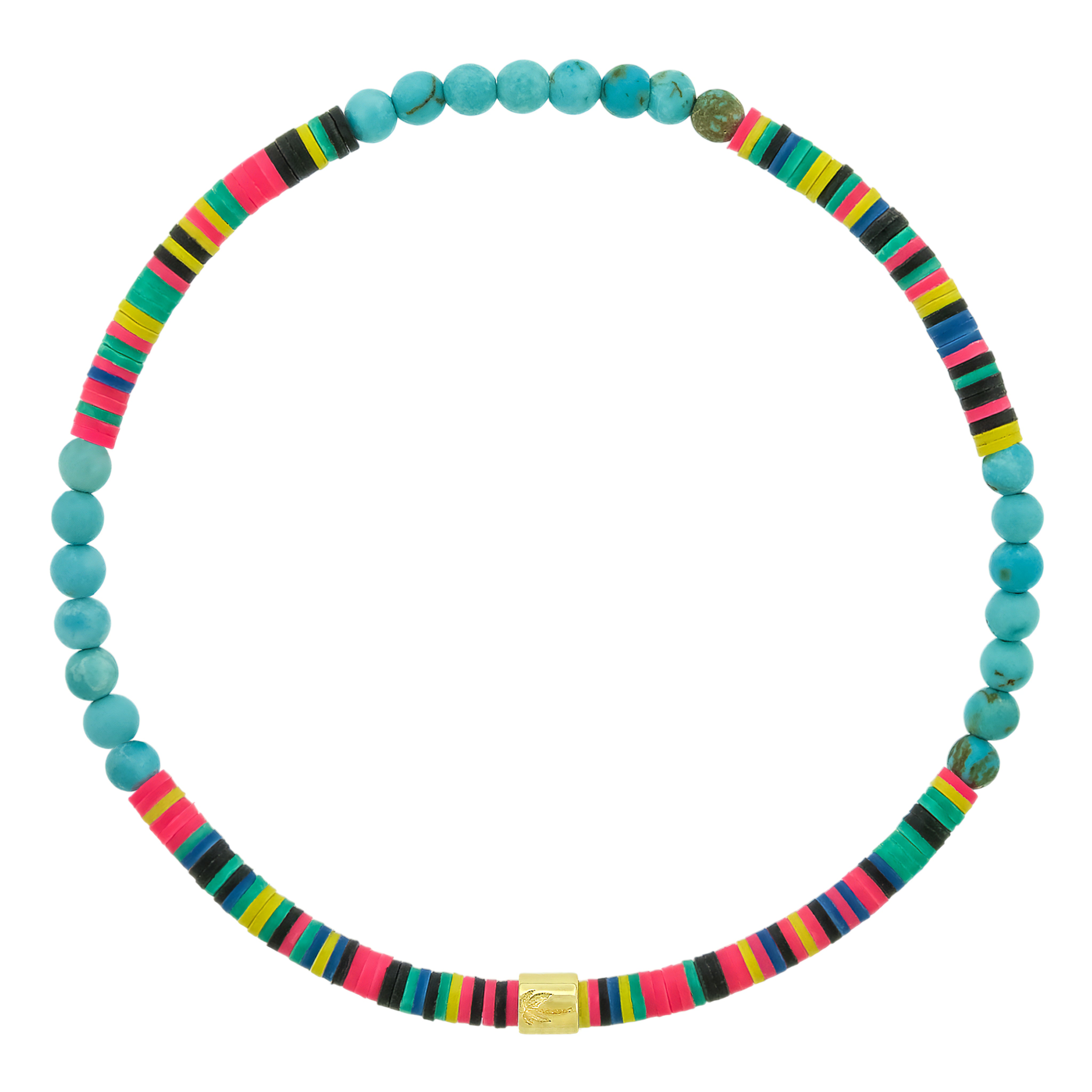 Palm Tree Short Roll Bead Bracelet