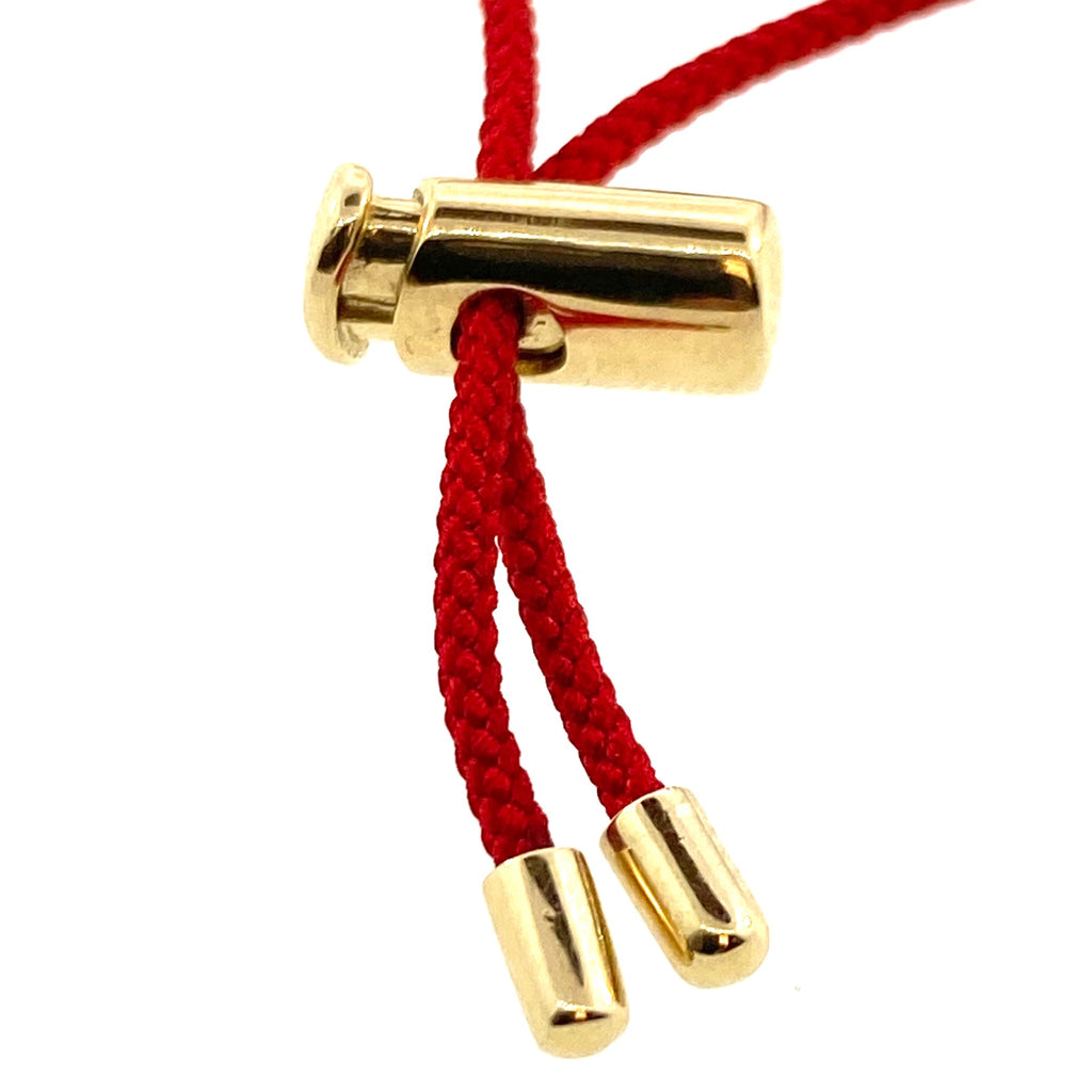 Red Adjustable Push Cord Bracelet