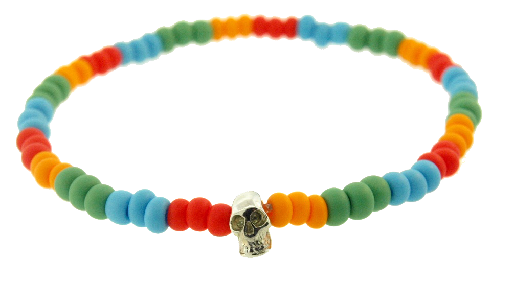 Gold skull beads clearance