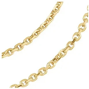Yellow Gold Cable Chain Necklace