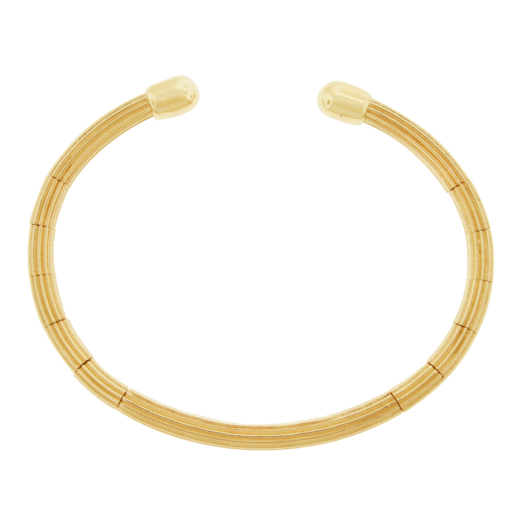 Articulated Gold Cuff Bracelet