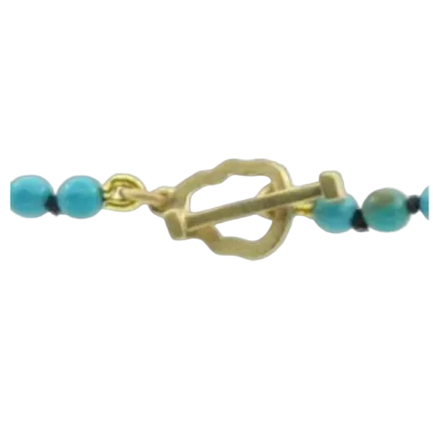 Collier de perles de croix grecque en or
