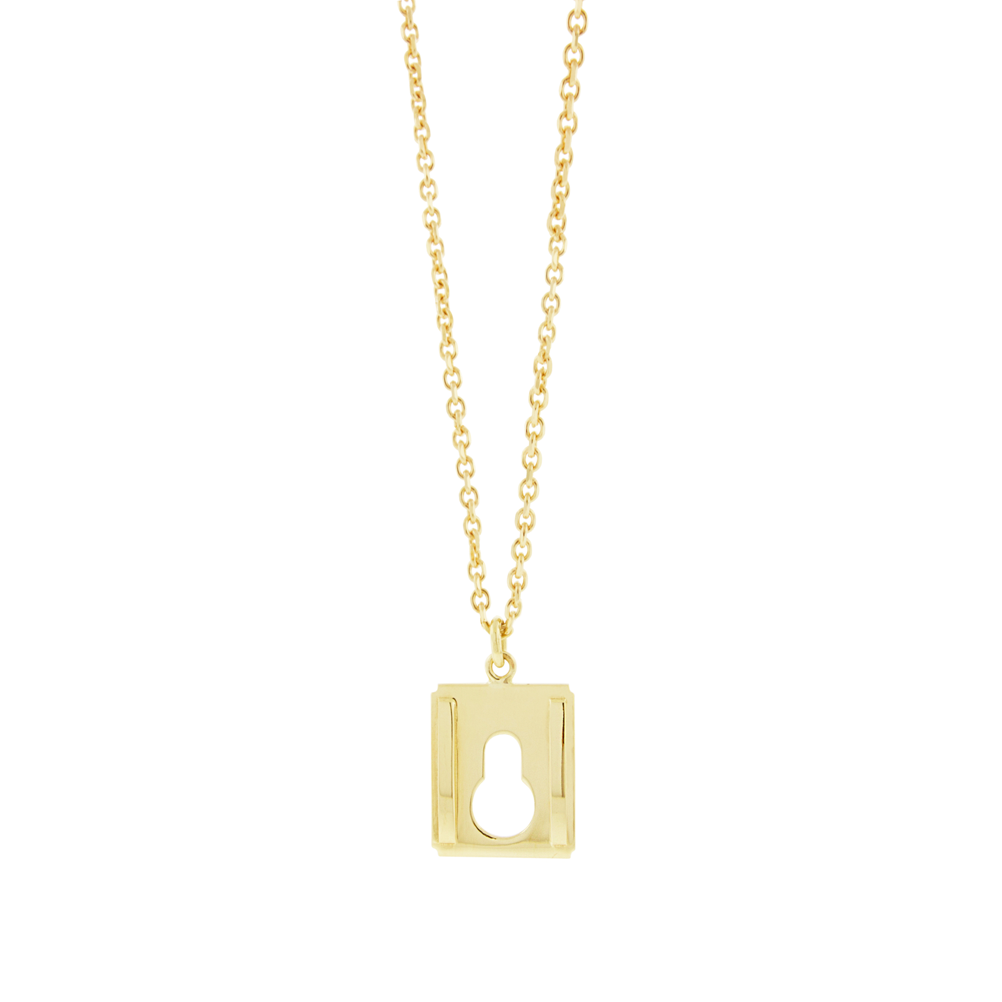 <p>LUIS MORAIS 14k yellow gold small Lock pendant. Chain necklace sold separately.</p> <ul> <li></li> </ul>
