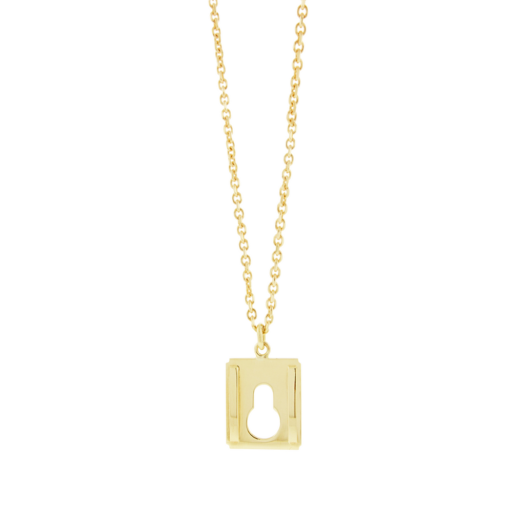 <p>LUIS MORAIS 14k yellow gold small Lock pendant. Chain necklace sold separately.</p> <ul> <li></li> </ul>
