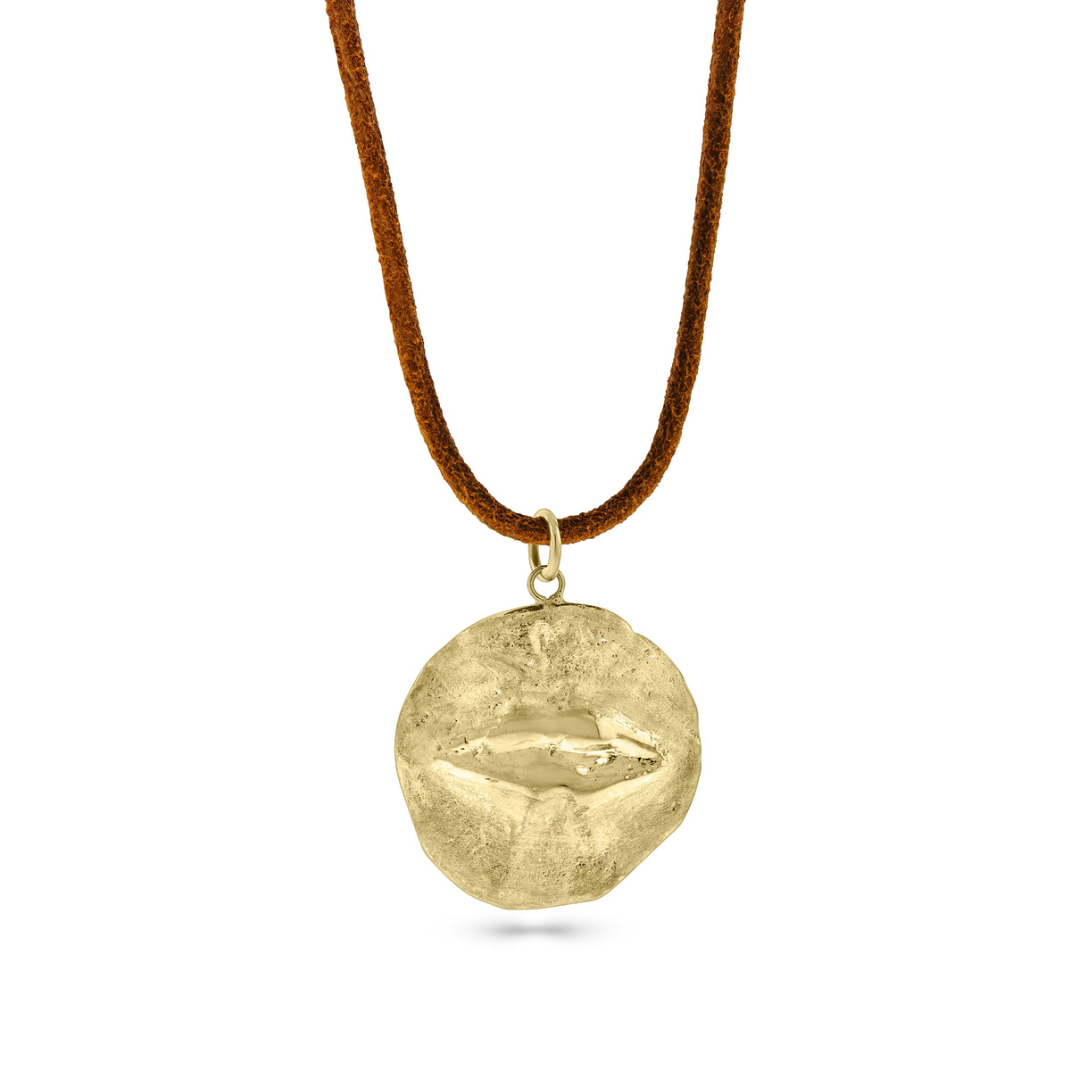 MOUTH Gold Coin Medallion Pendant