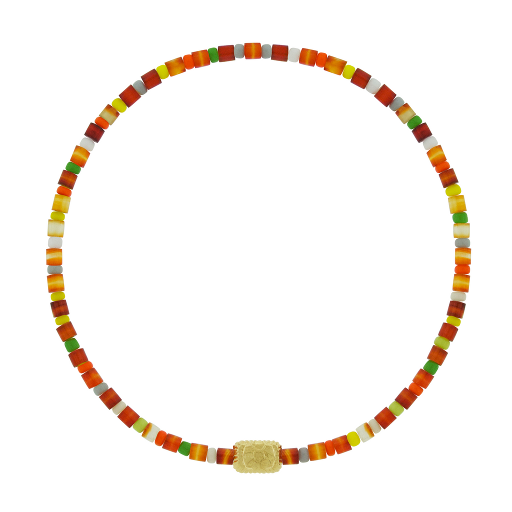 Small Soccer Ball Ingot with on Bead Bracelet