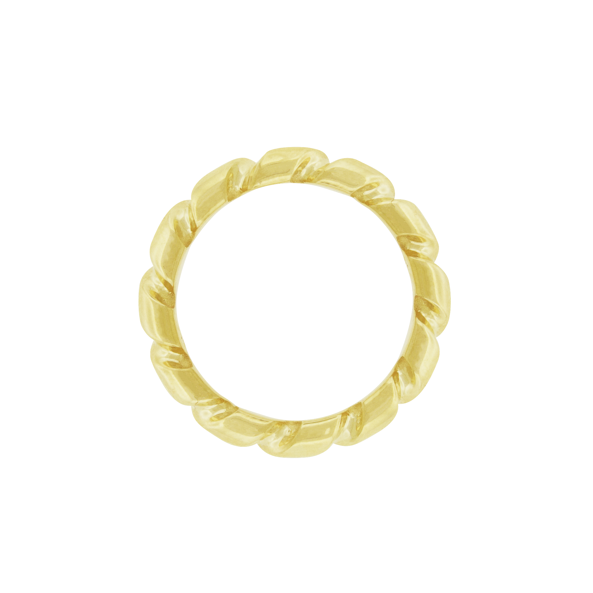 Drill Bit Gold Ring Band
