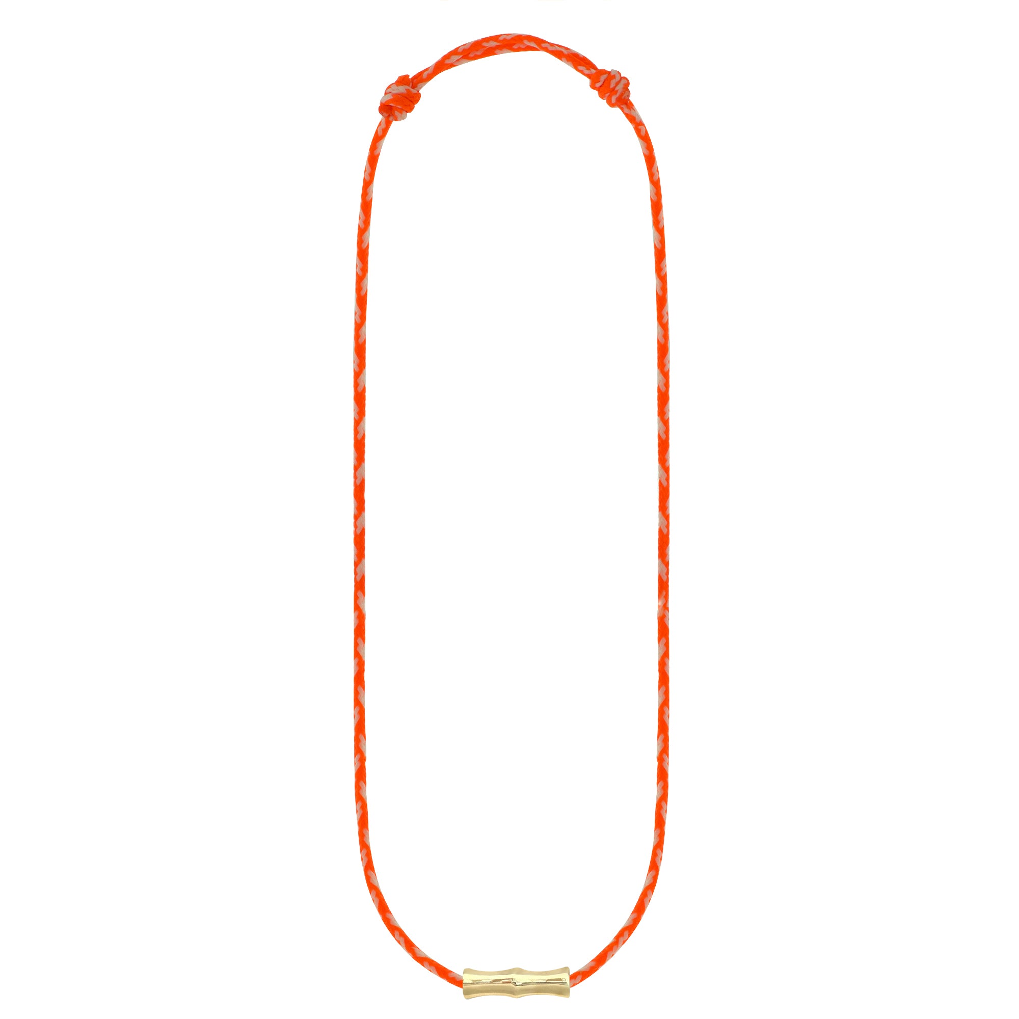 LUIS MORAIS 14k yellow gold Double-Sheath Bamboo on a gemstone beaded necklace with lobster clasp closure.&nbsp;Bamboo symbolizes strength, resilience, and the ability to grow through adversity.
