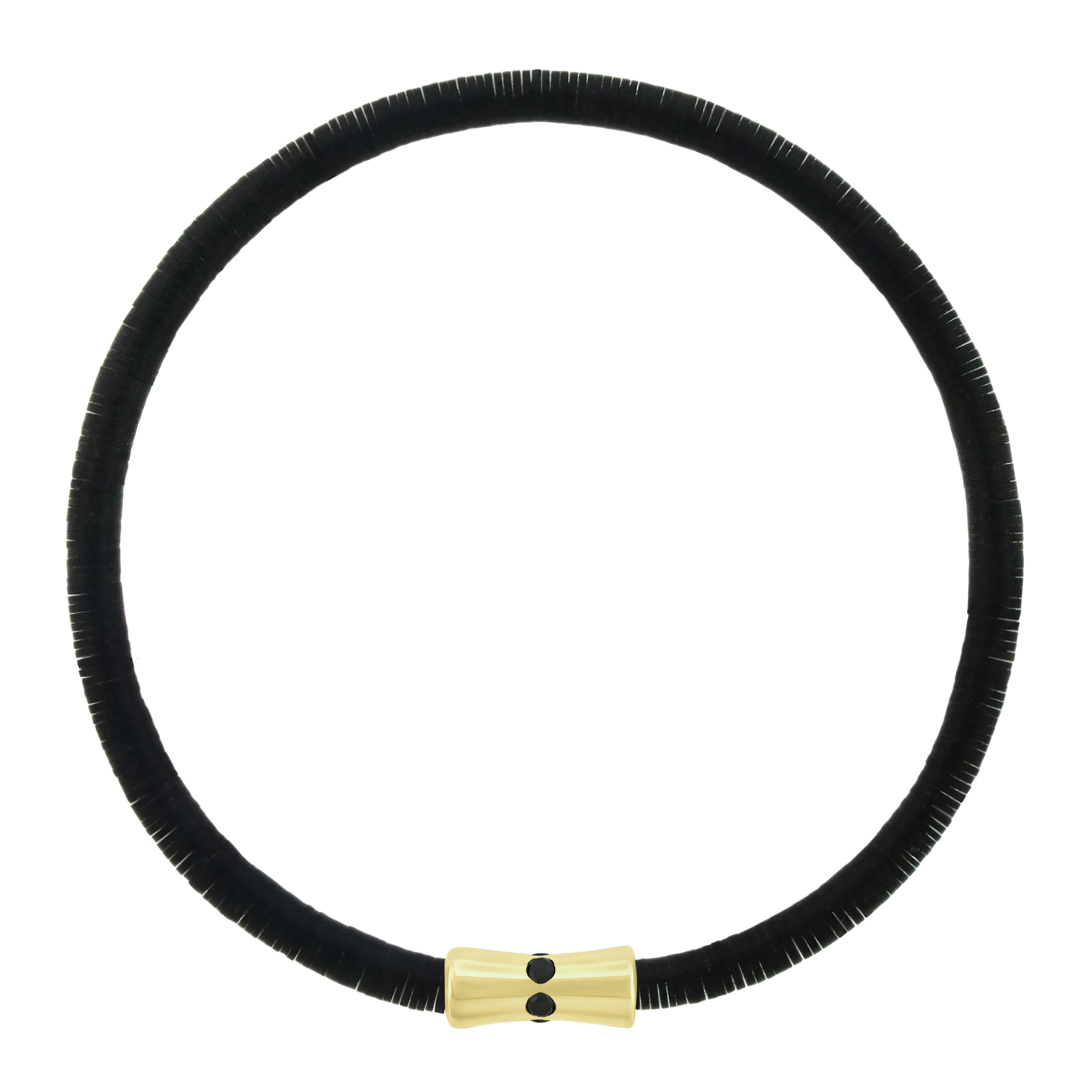 BLACK DIAMOND SHEATH BRACELET ON VINYL BEADS