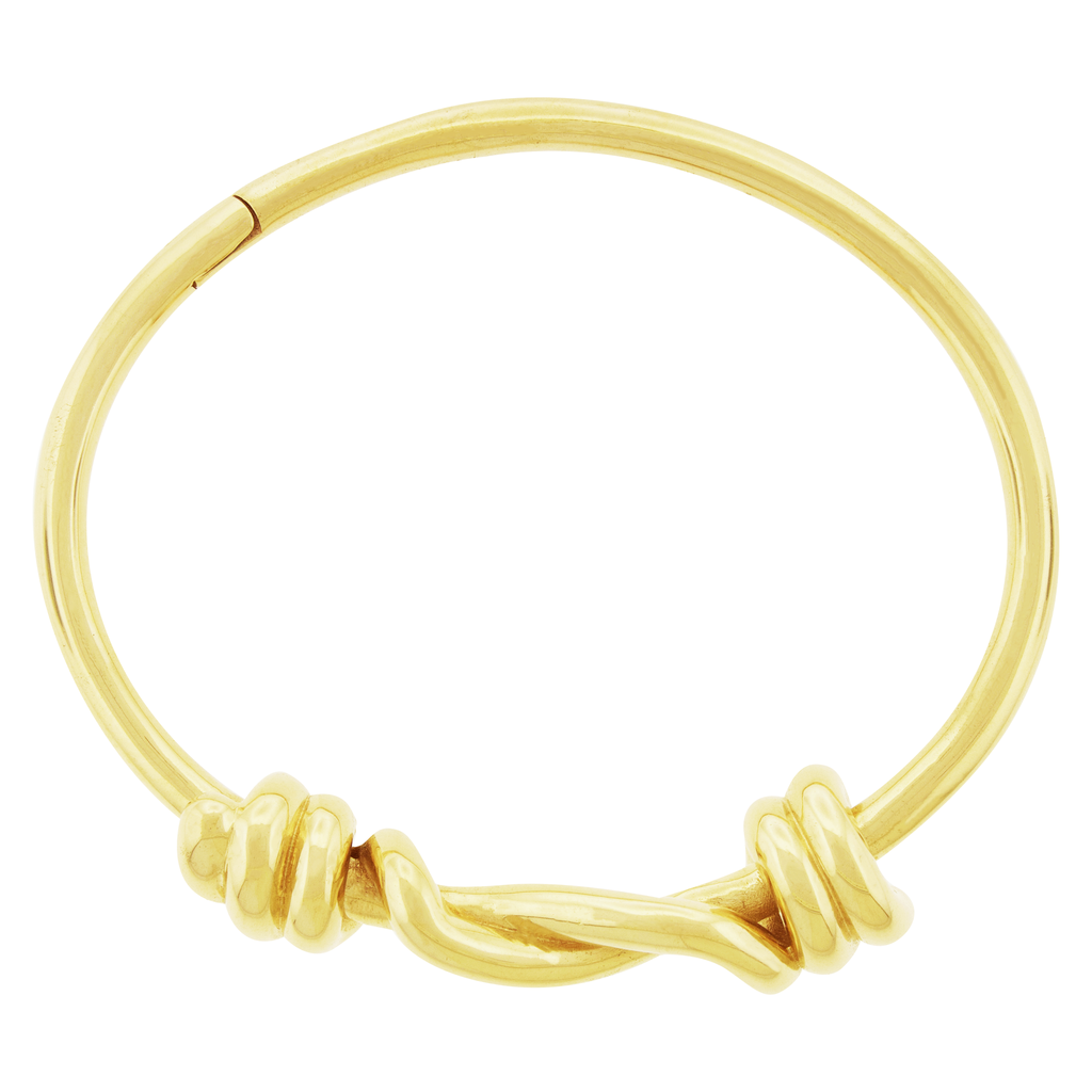 LUIS MORAIS 14K yellow gold Twisted Double-Knot bangle.