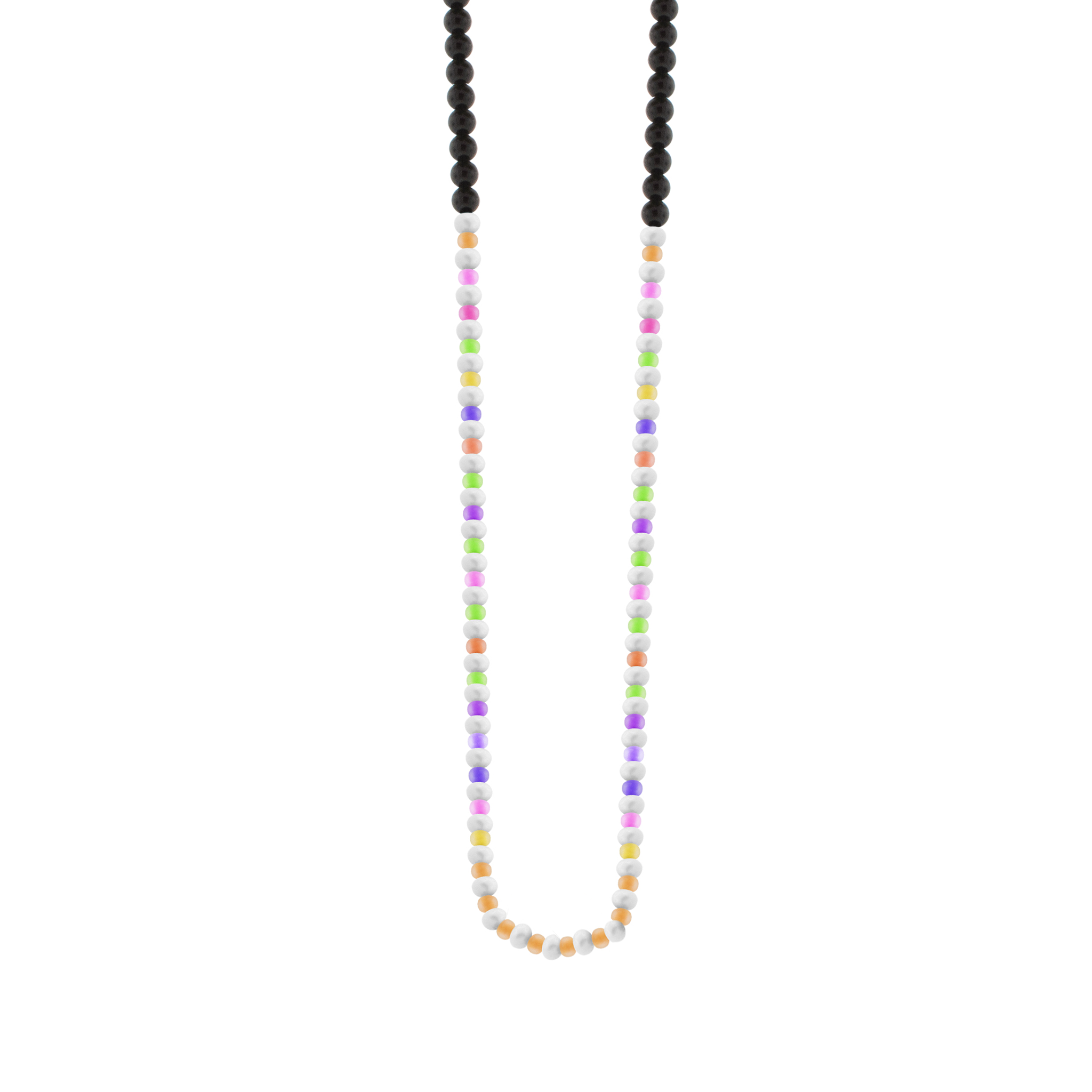 Collier de perles, de pierres précieuses et de perles de verre