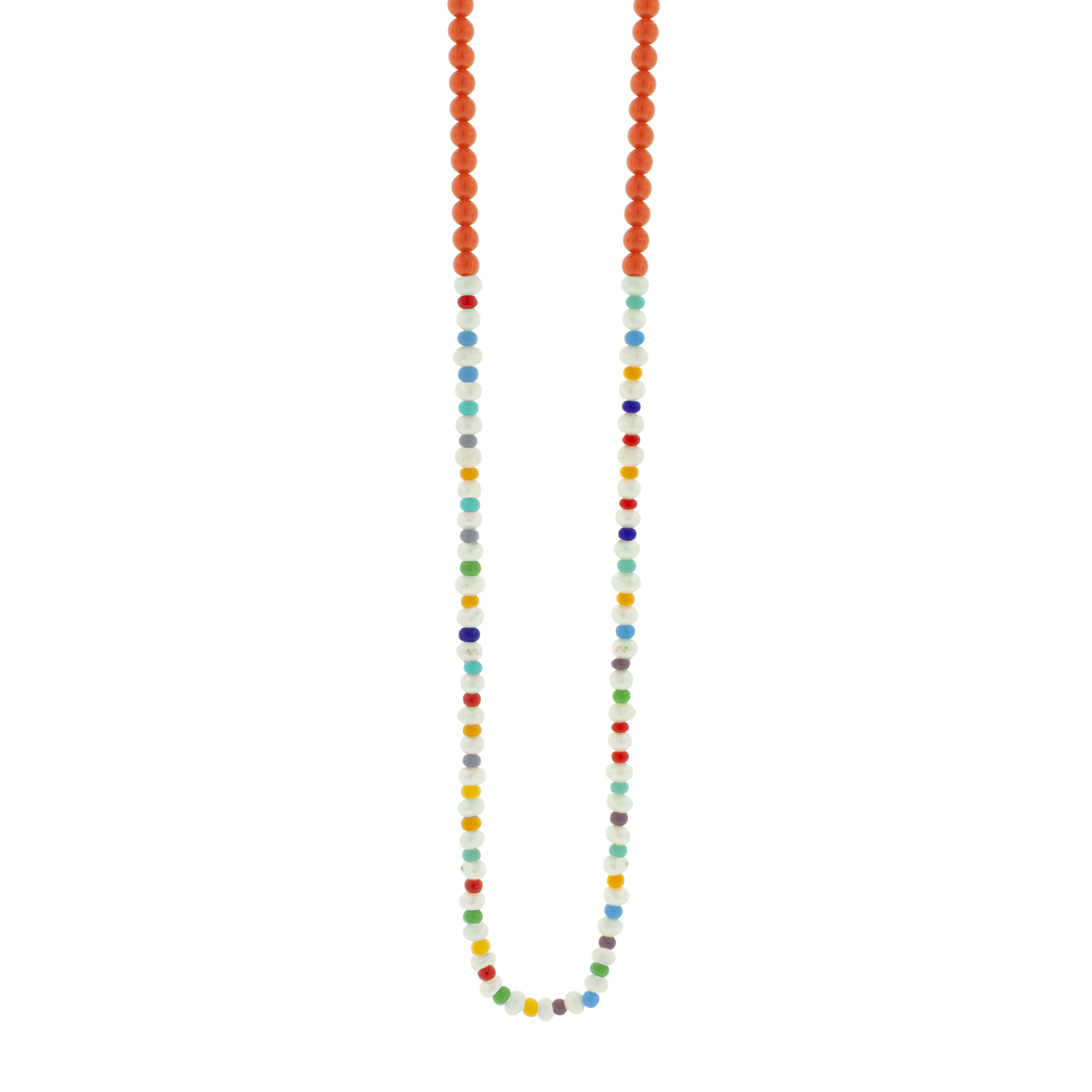 Collier de perles, de pierres précieuses et de perles de verre