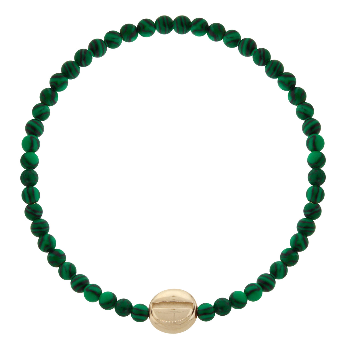 Sport the tools of the trade with this LUIS MORAIS 14K yellow gold small screw head disk on a gemstone beaded bracelet. 