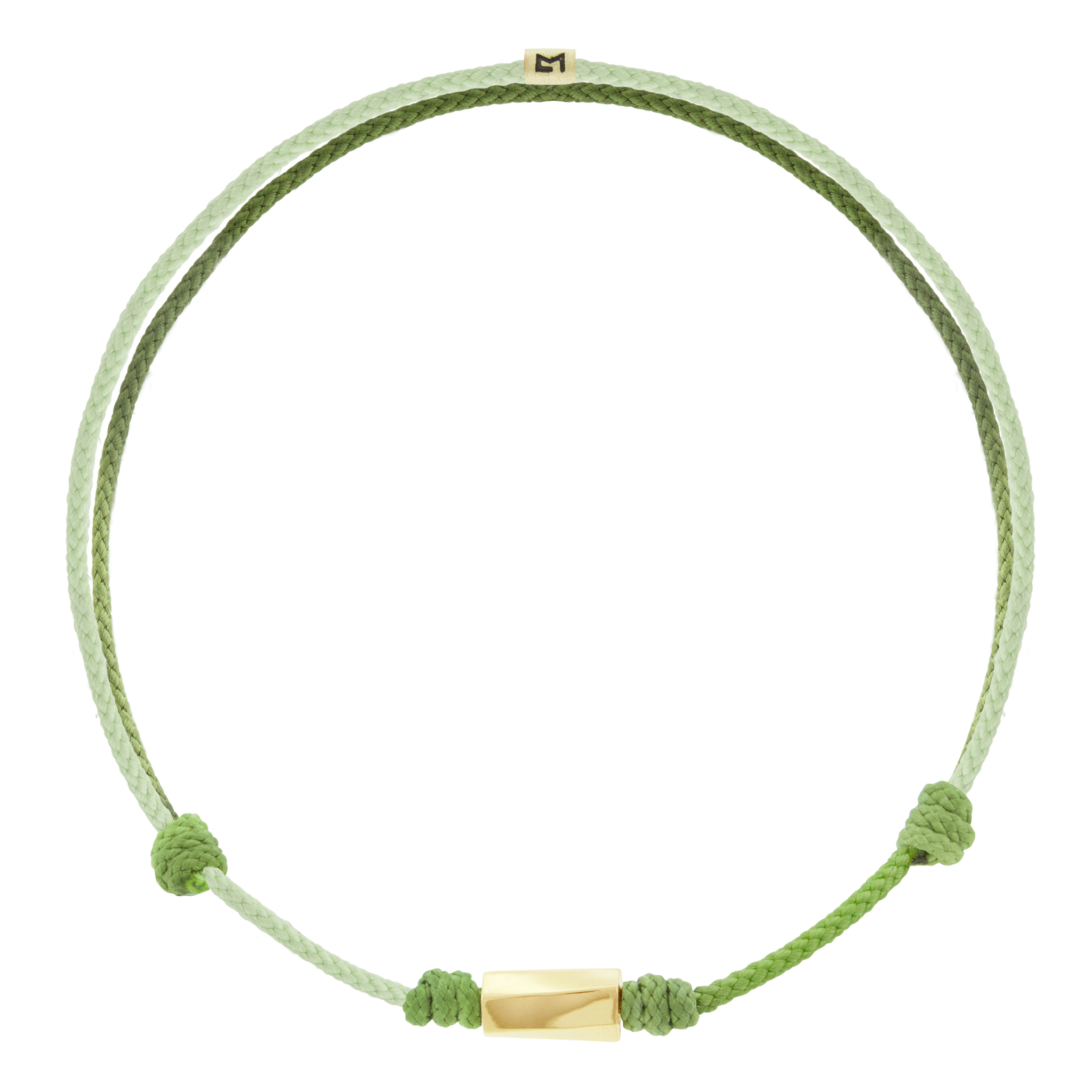 <p>LUIS MORAIS 14k yellow gold large twisted hexagon on an adjustable cord bracelet.</p> <ul> <li></li> </ul>