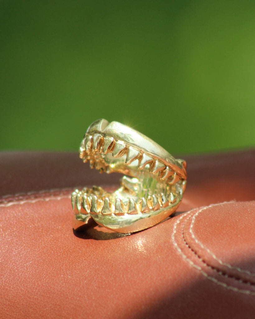 Anillo de mandíbula de tiburón