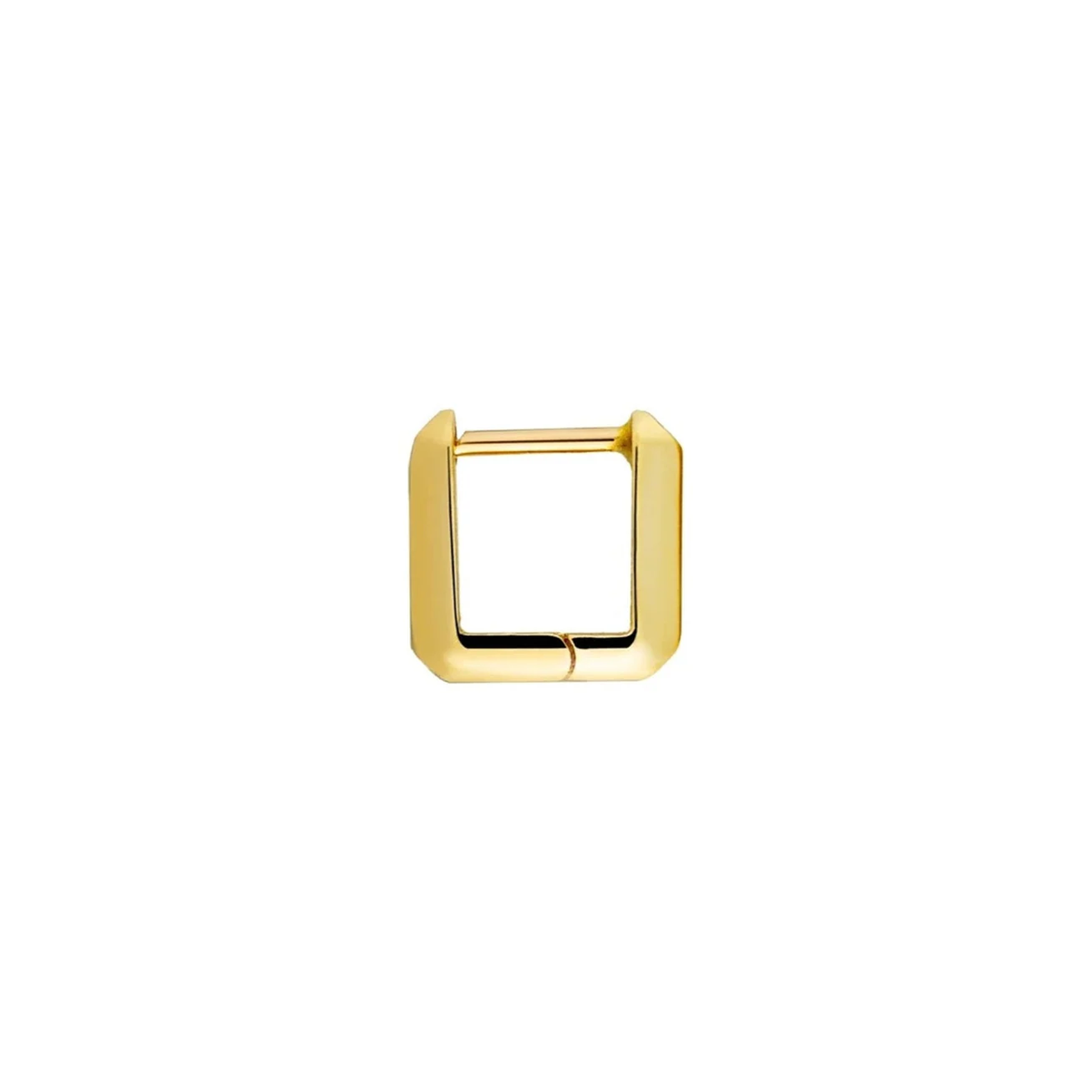 LUIS MORAIS 14k yellow small gold Link huggie earring.&nbsp;

Dimensions: 9.3 mm x 9.3 mm



*Each earring sold individually. If you would like the pair, add 2 to your cart.