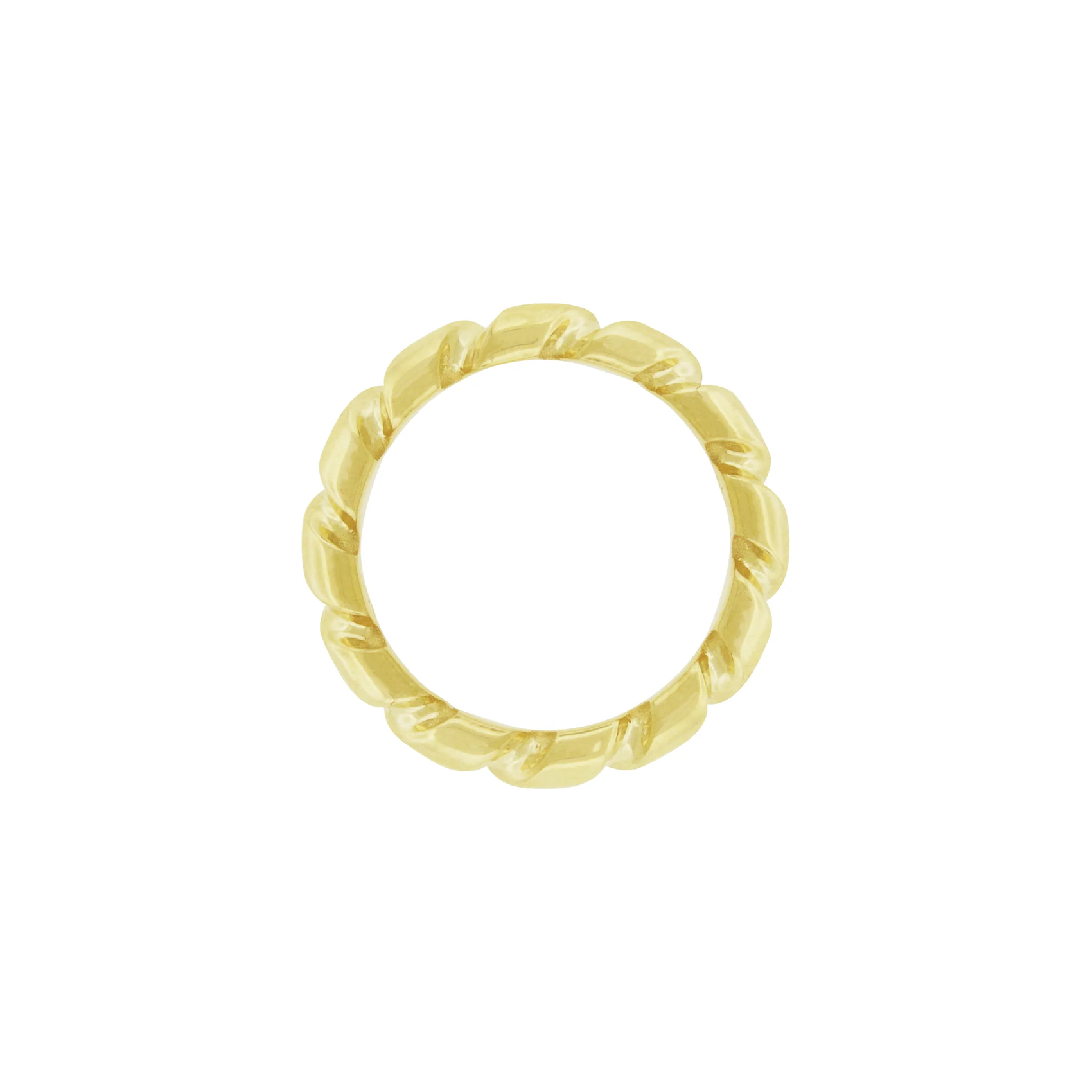 LUIS MORAIS 14k yellow gold drill bit band. The drill bit design is symbolic of digging deeper into oneself and life’s challenges. It represents resilience and the pursuit of discovery, encouraging the wearer to push through obstacles and uncover hidden truths.

Polished gold finish&nbsp;