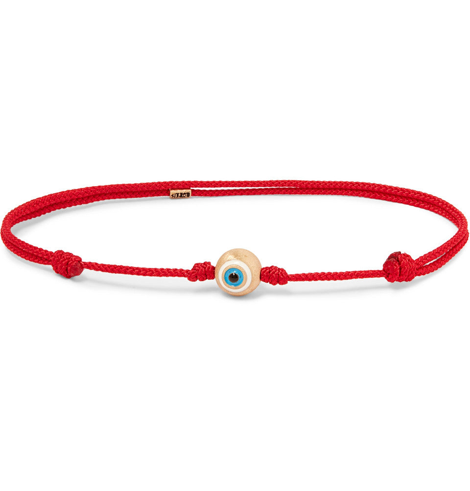 ROUND EVIL EYE BALL CORD BRACELET