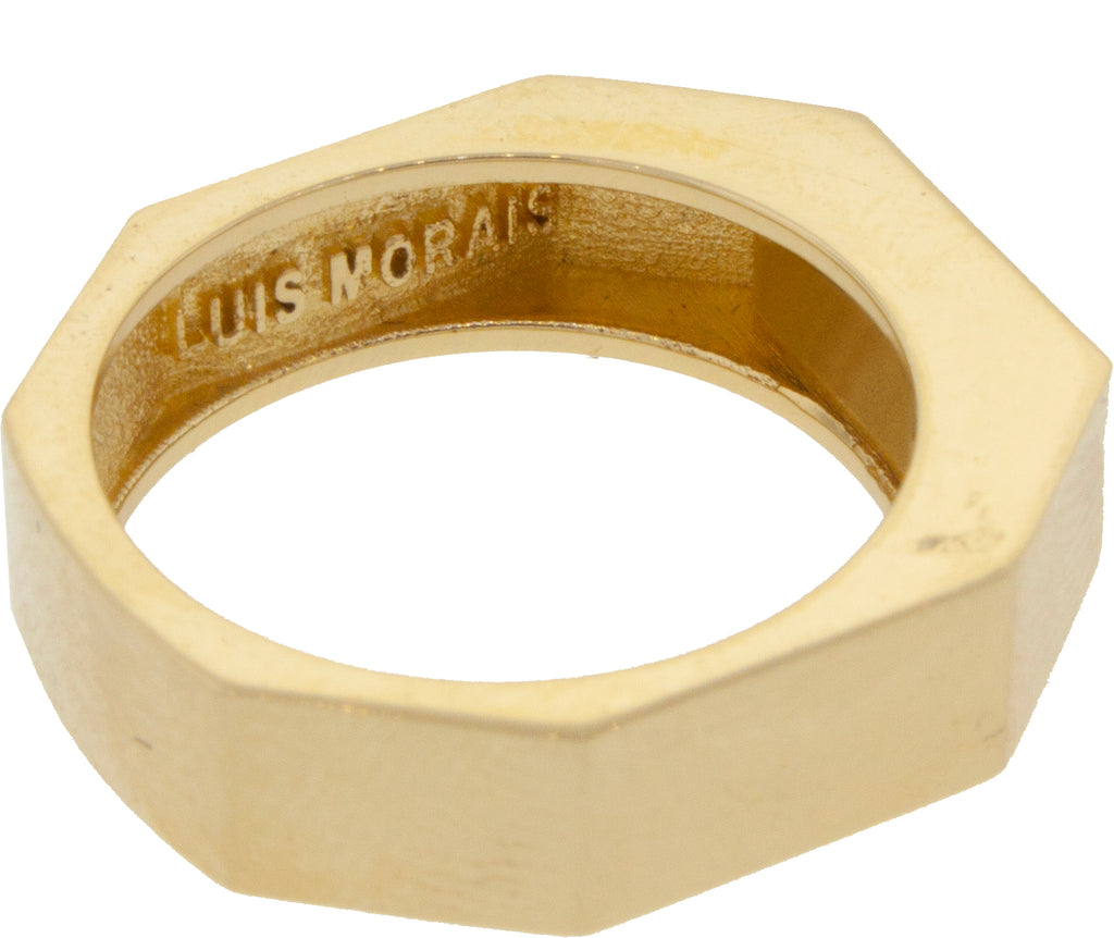14K Yellow Gold Geo Ring  