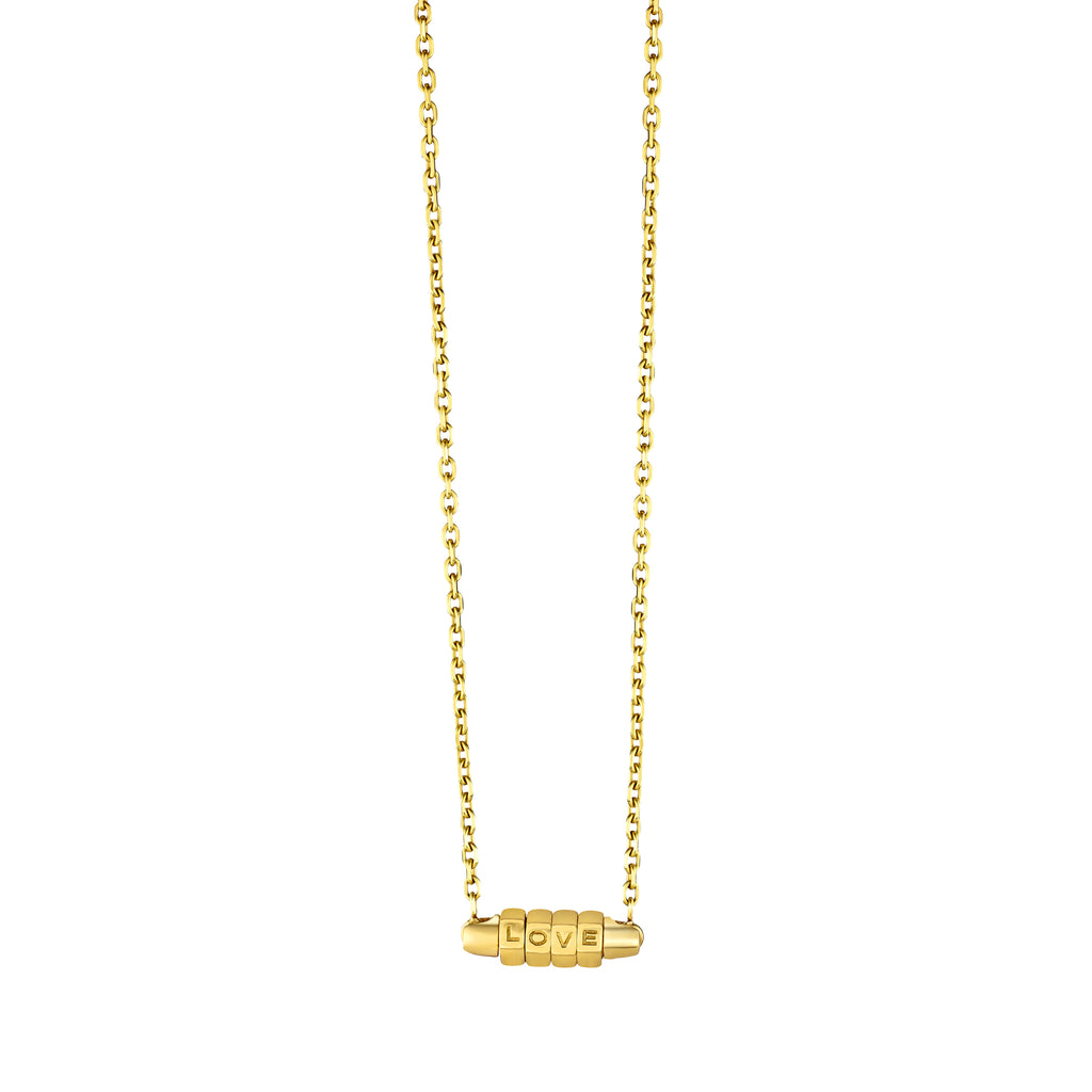 Gold Love Lock Necklace