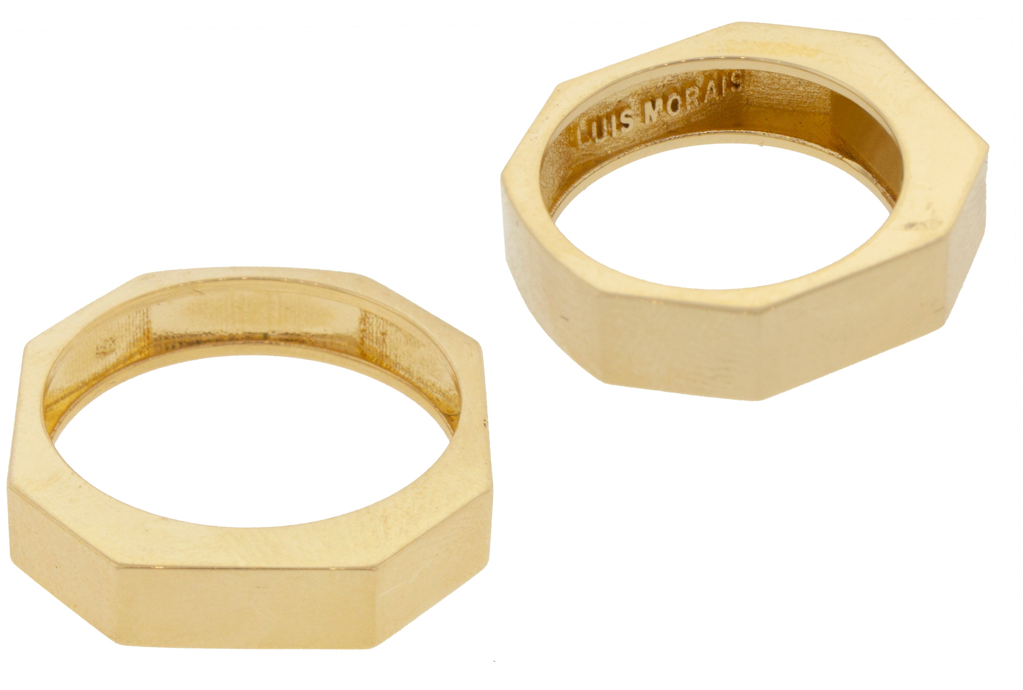 14K Yellow Gold Geo Ring  