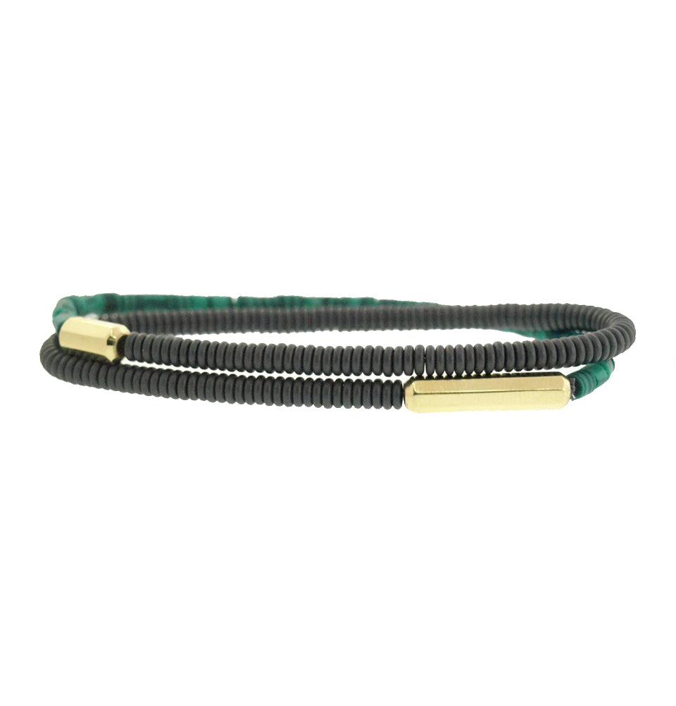 MULTI HEXAGON BEADED BRACELET