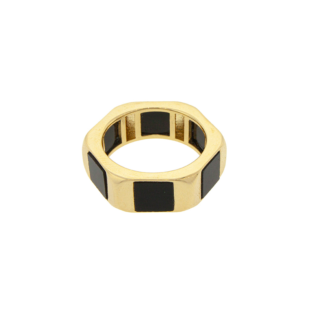 Onyx Bolt Ring