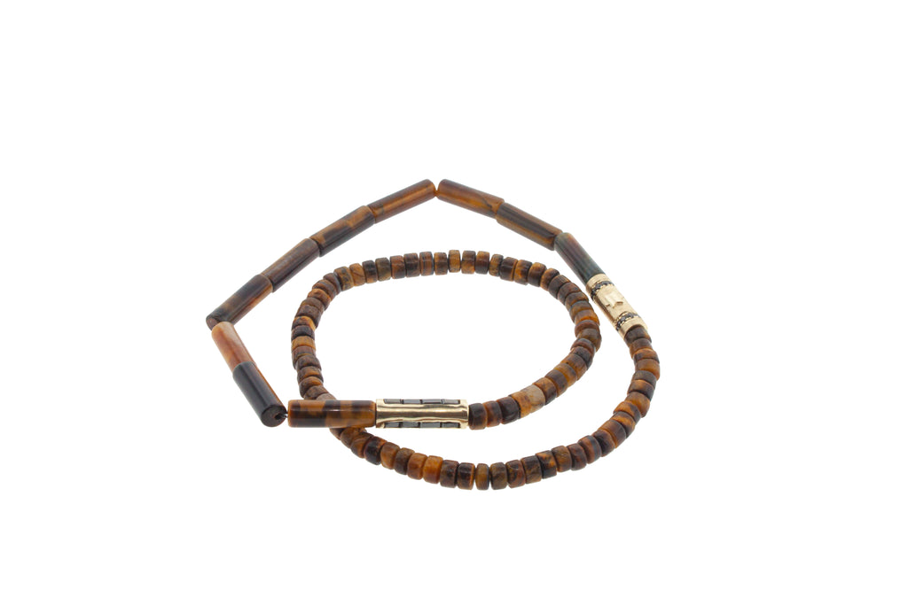 Gold Star Of David Relief With Black Diamonds On Gemstone Beaded Bracelet