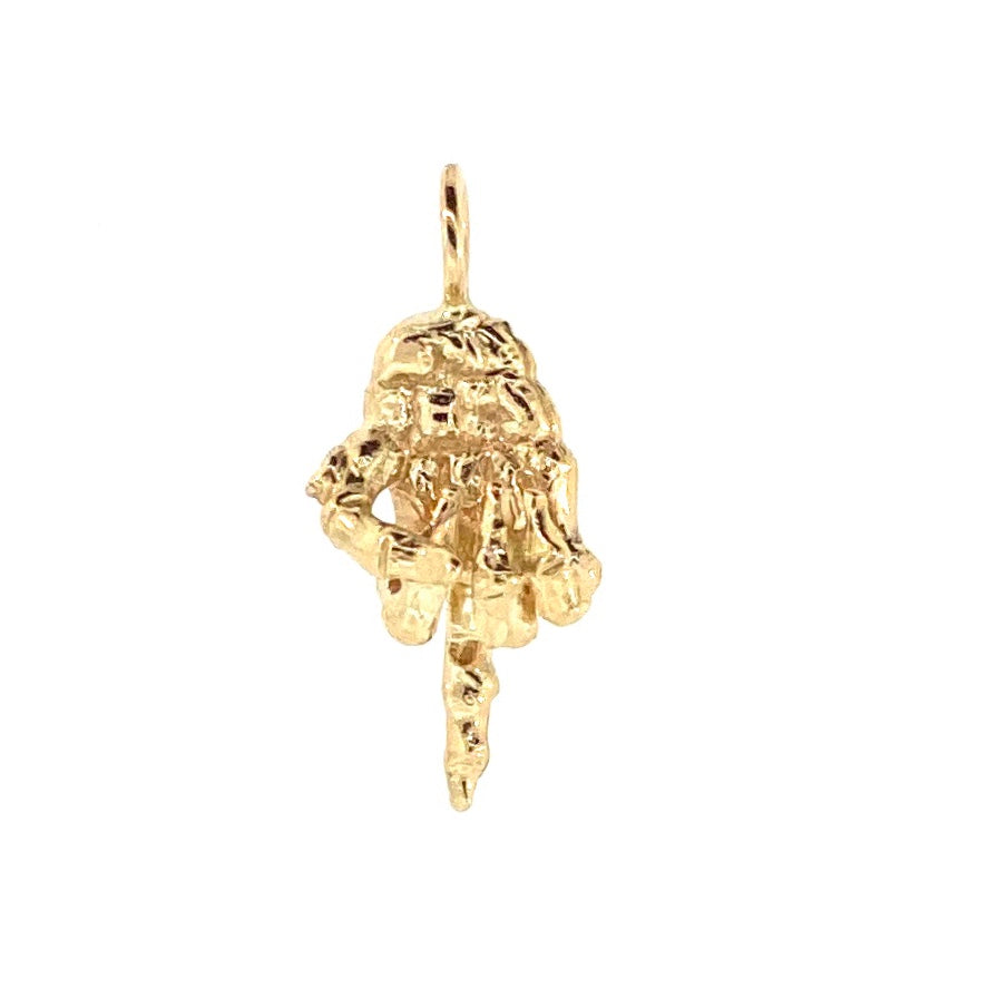 Yellow Gold Flipping The Bird Charm