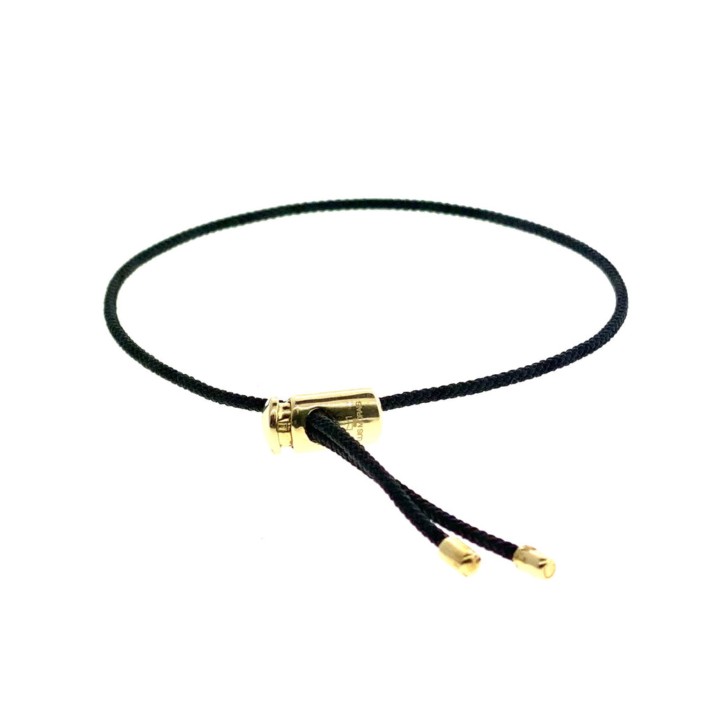 Gold Push Cord Bracelet