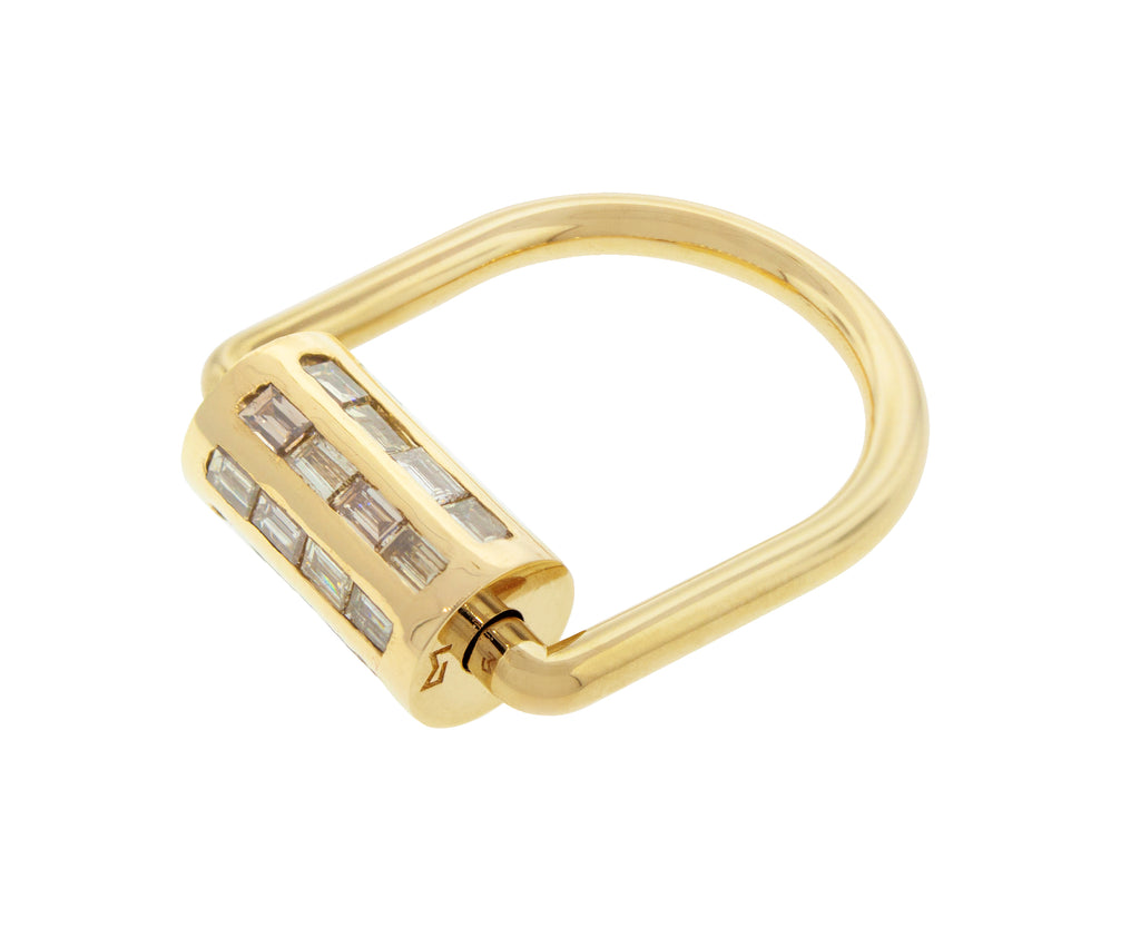 Roller Ring with Baguettes