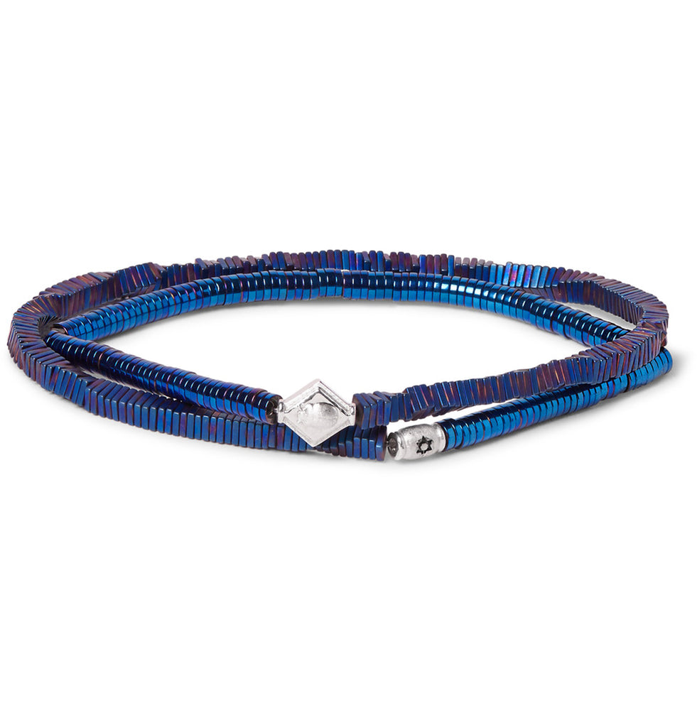 DOUBLE WRAP LOZENGE & BARREL 3 BRACELET