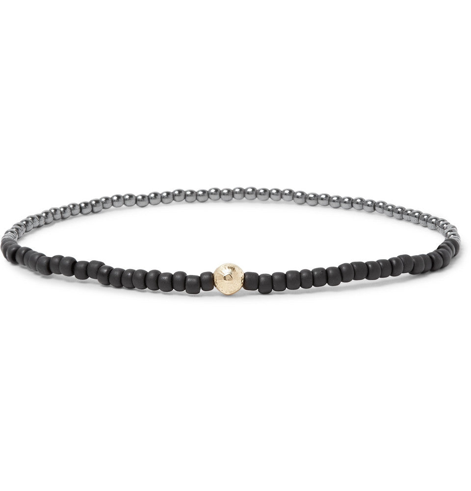 SMALL GOLD ROUND BEAD BRACELET