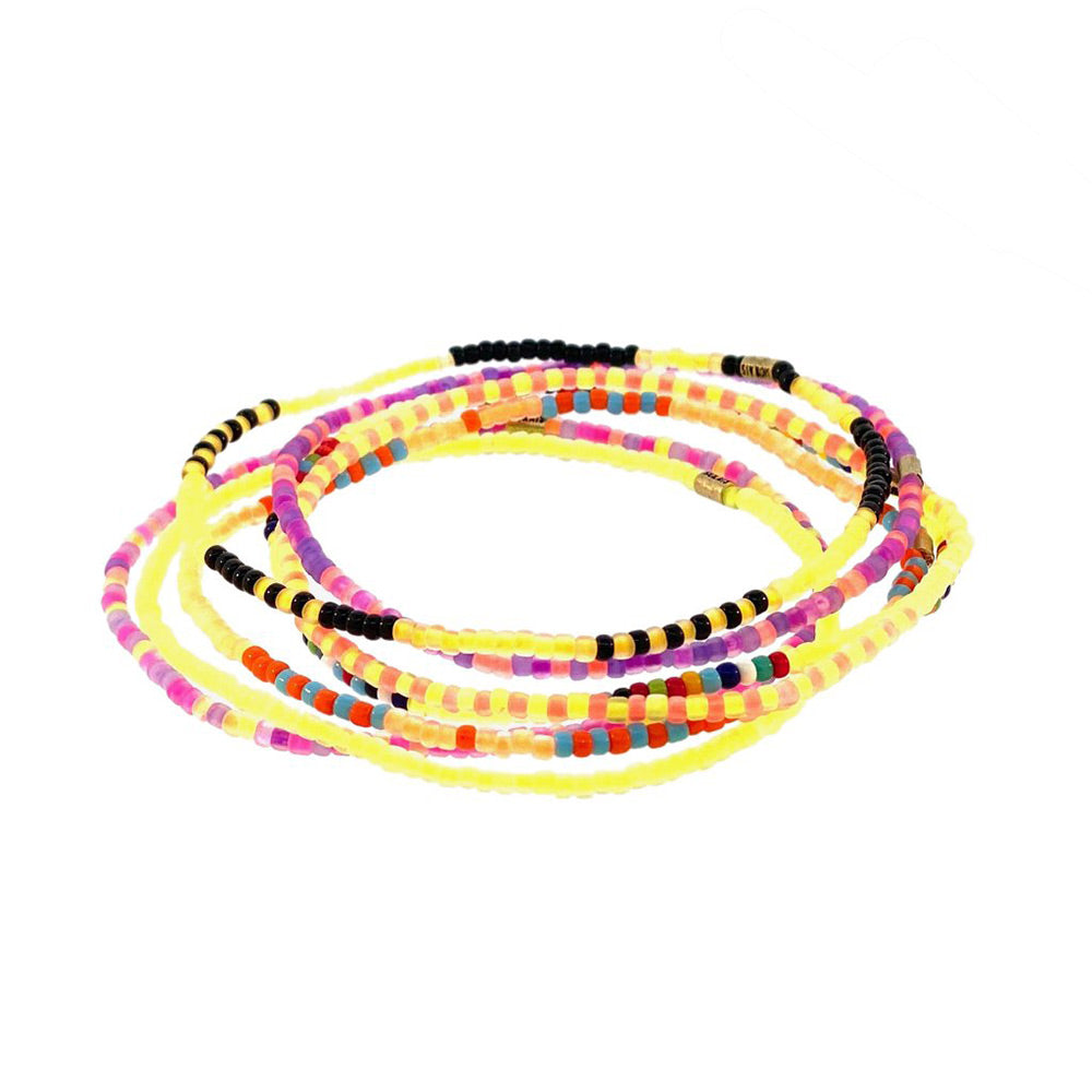Height of Summer Neon Bracelet Set of Seven