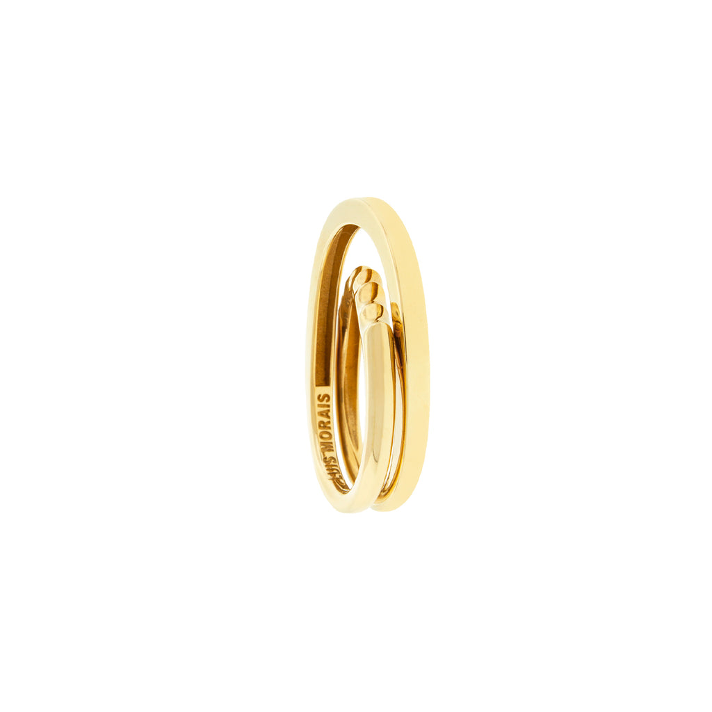 LUIS MORAIS 14K Yellow Gold Elliptical Ring