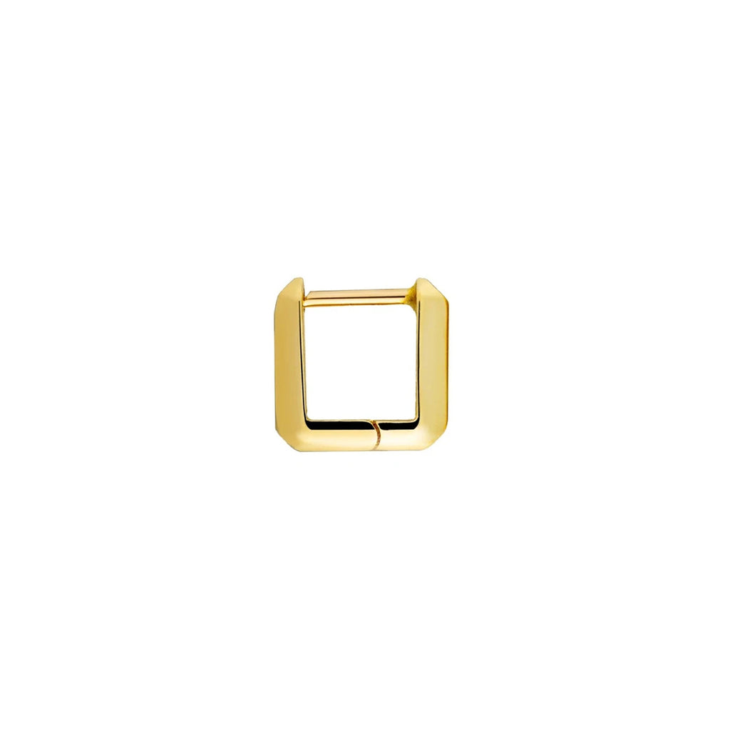 Small Gold Link Huggie Earring