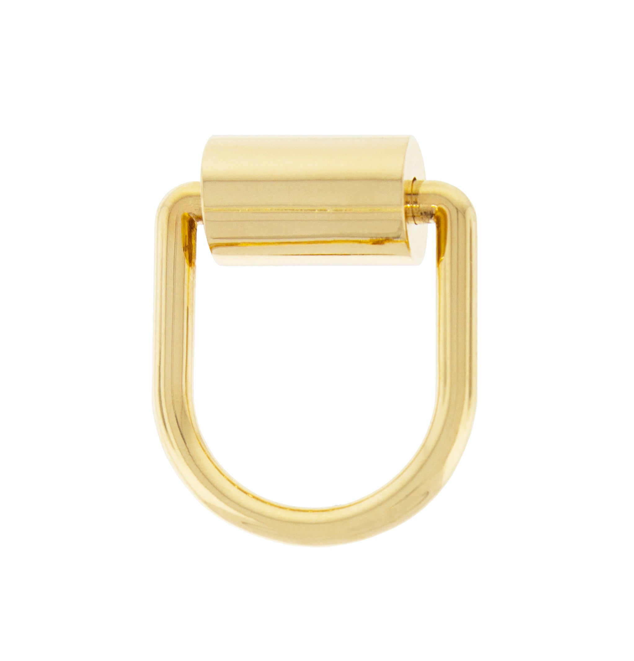14K yellow gold Roller ring can be worn as a ring or as pendant on a necklace.