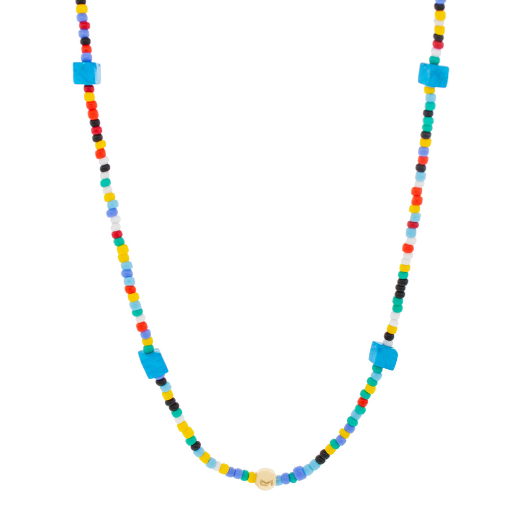 Height Of Summer Logo Ball Multi Color Beaded Necklace