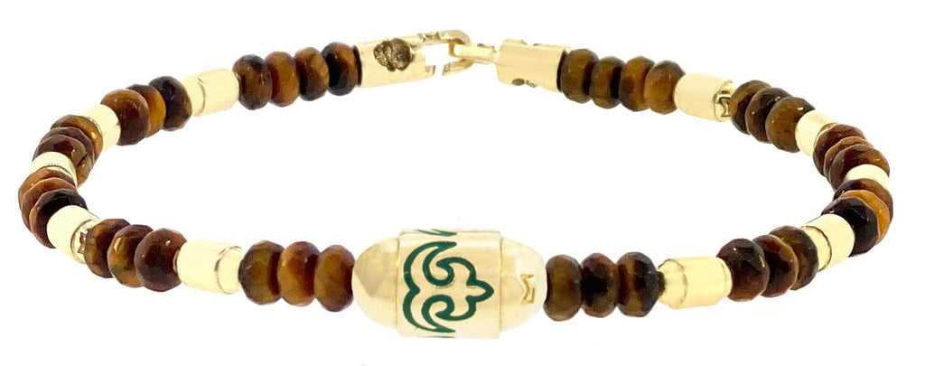 Akokonan Bolt Bead and Round Bolt Beads Bracelet